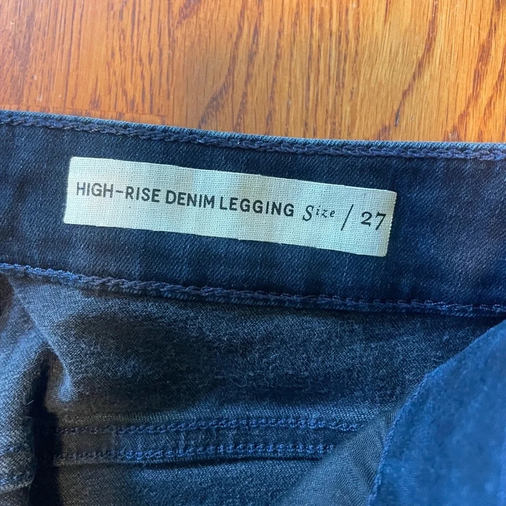 Pilcro and the Letterpress by Anthropologie High-Rise Dark Blue Skinny Jeans‎